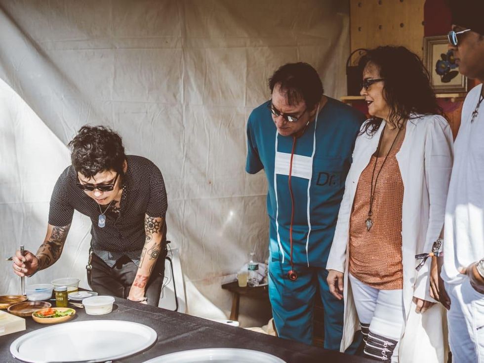 Austin's top chef and Prince's band roll it out backstage at ACL