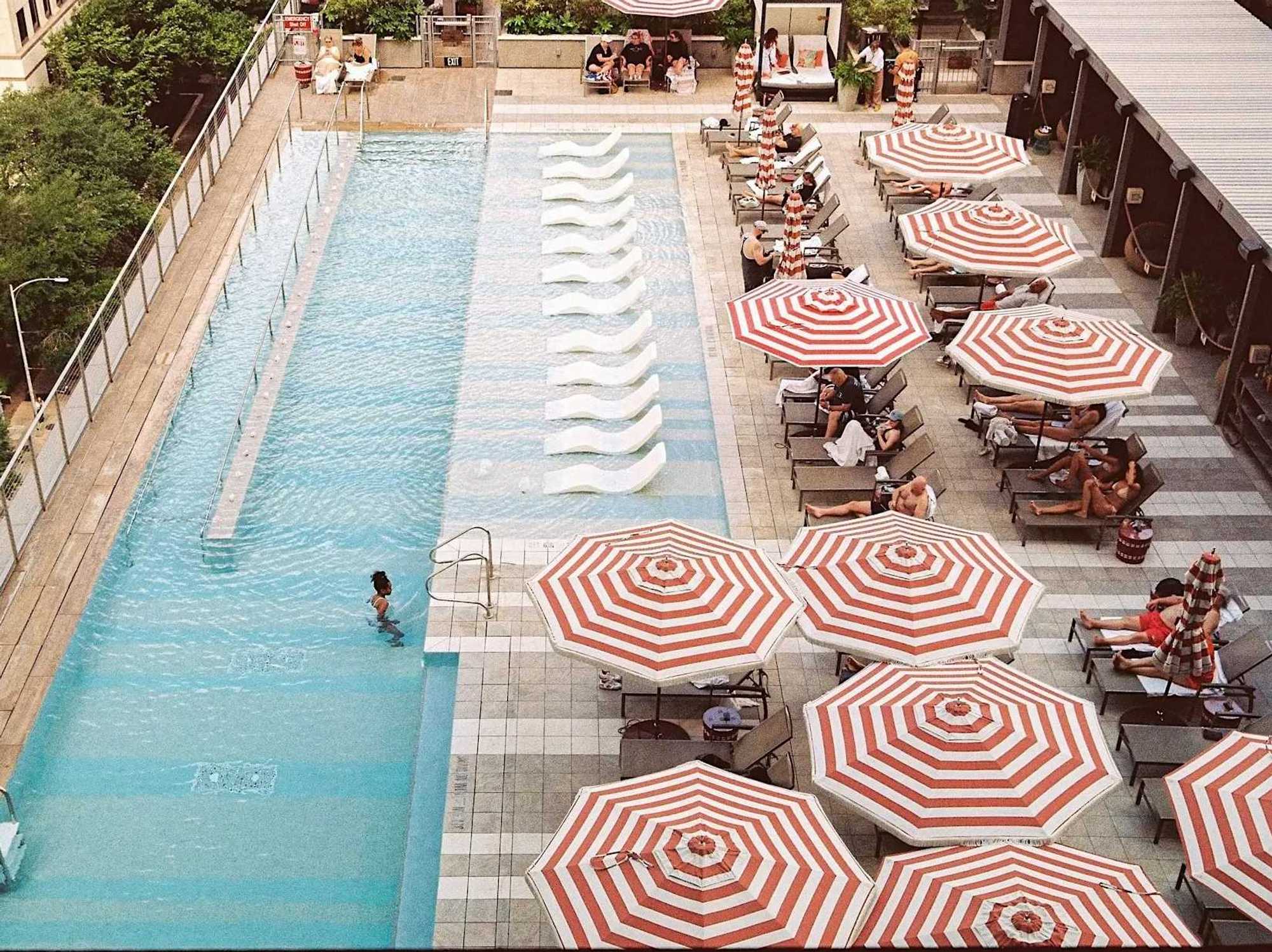 Zanzibar pool aerial