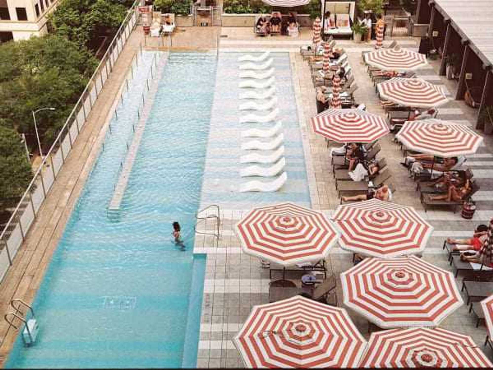 Zanzibar pool aerial