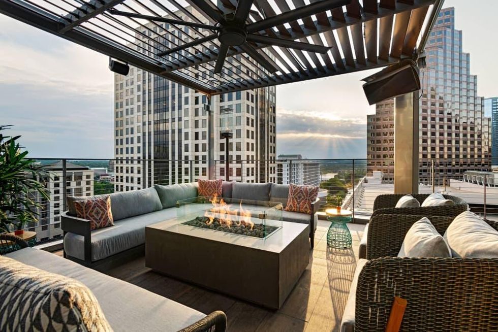 Zanzibar terrace at Austin Marriott Downtown