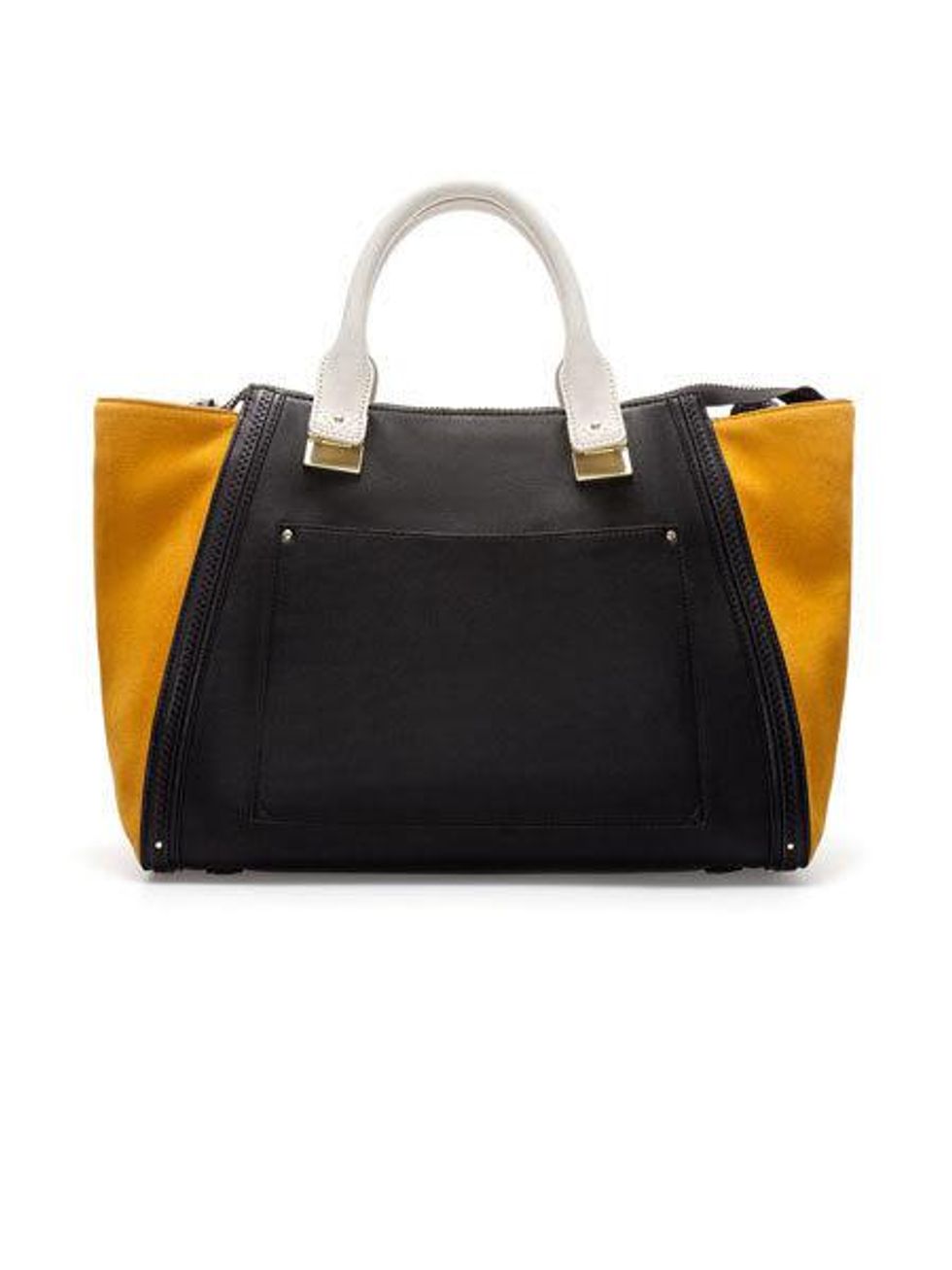 zara BOWLING BAG WITH SUEDE SIDES
