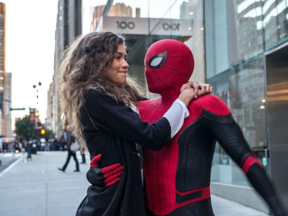 Zendaya and Tom Holland in Spider-Man: Far from Home