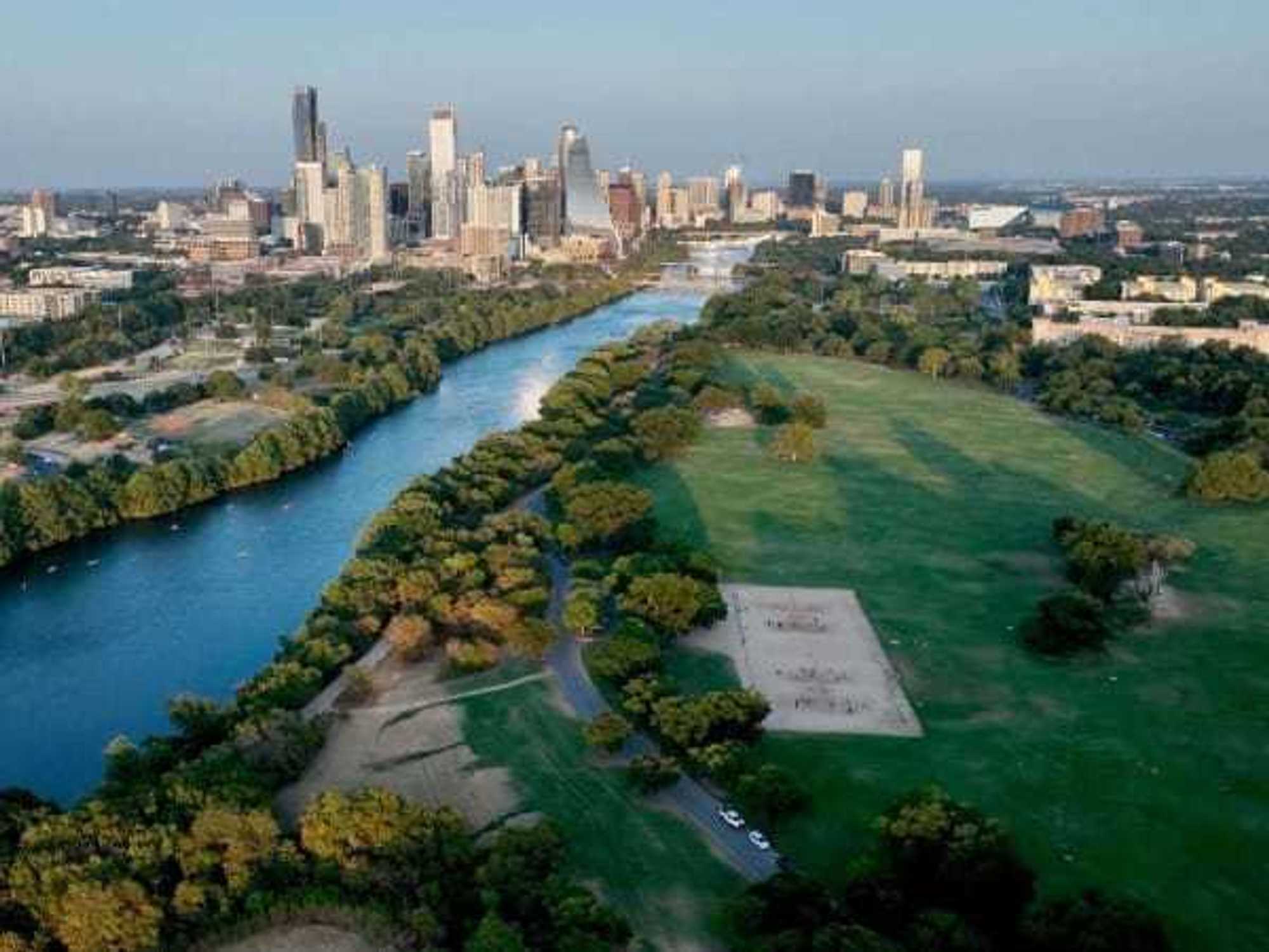 Zilker Park aerial