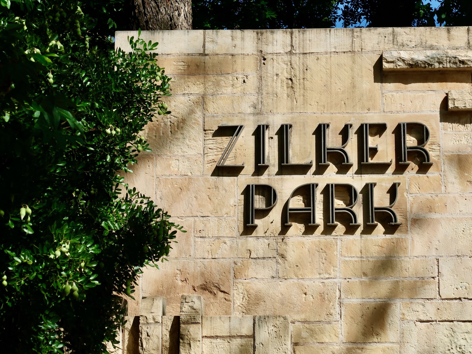 Zilker Park sign